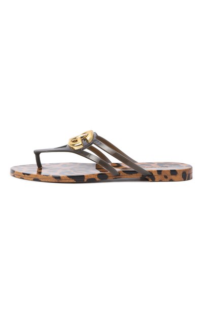 Шлепанцы DOLCE & GABBANA леопардового цвета по цене 65350 руб., арт. CW2418/AY850, фото 4 Шлепанцы DOLCE & GABBANA, арт. CW2418/AY850, фото 4