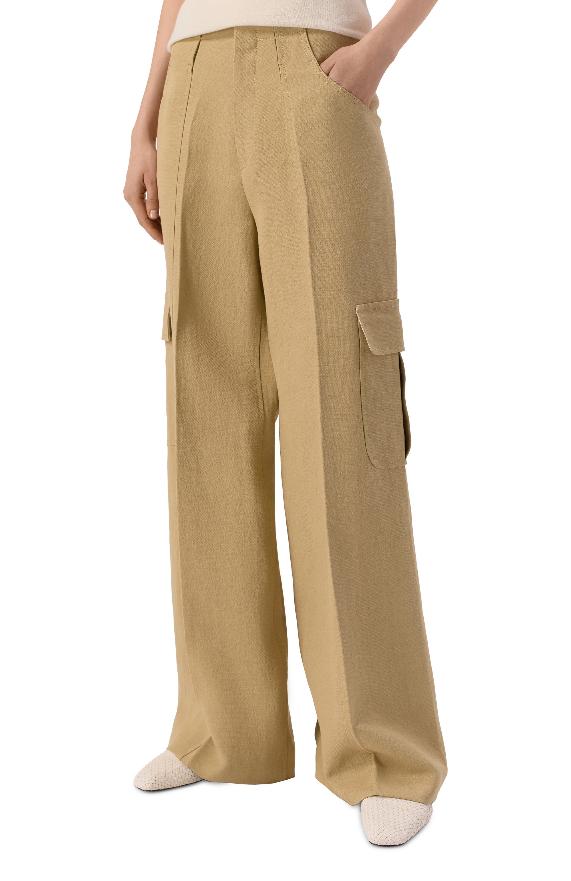 Брюки-карго изо льна и вискозы PETAR PETROV, арт. S26TP10, фото 3