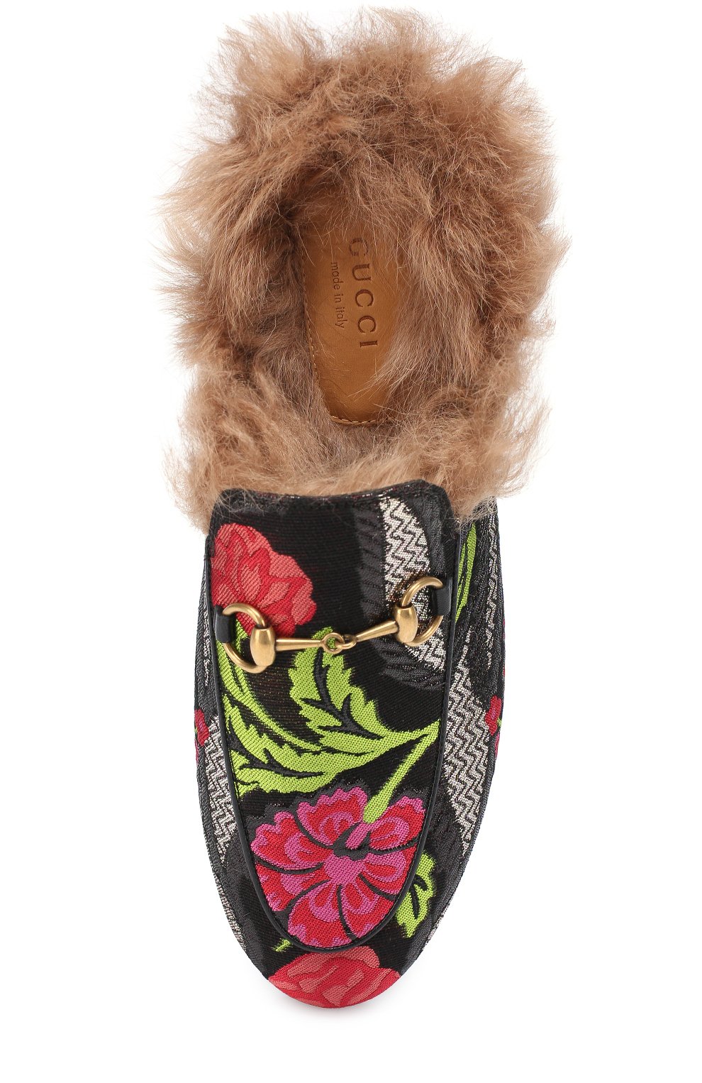 Сабо princetown из текстиля с цветочной вышивкой GUCCI, арт. 454613/K6220, фото 4