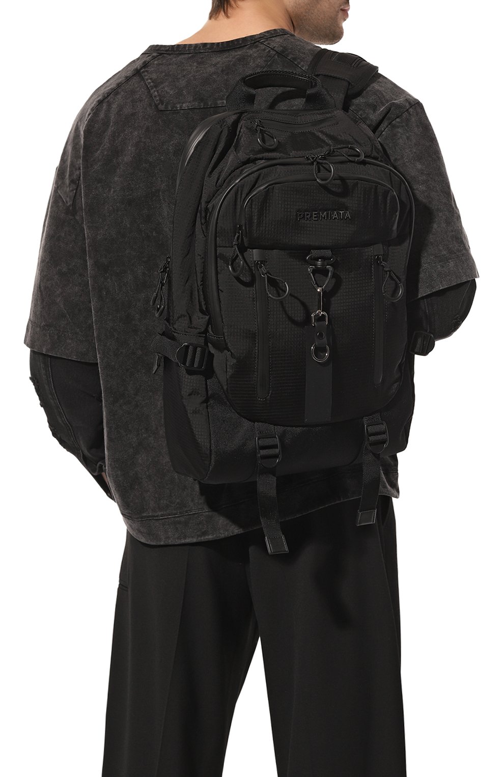 Текстильный рюкзак ventura 2115 PREMIATA черного цвета по цене 41200 руб., арт. VENTURA/VAR 2115, фото 2 Текстильный рюкзак ventura 2115 PREMIATA, арт. VENTURA/VAR 2115, фото 2