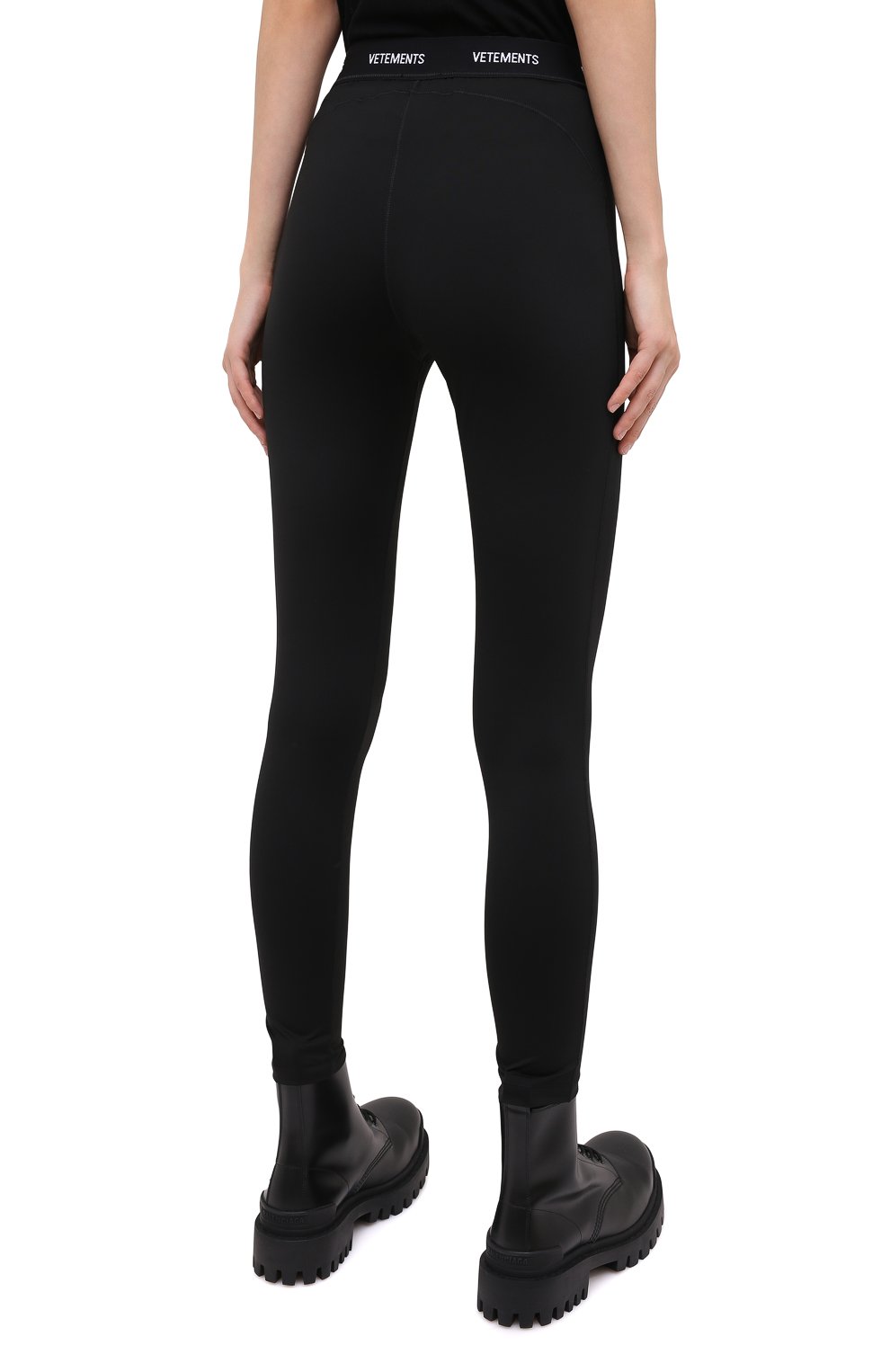 Легинсы VETEMENTS черного цвета по цене 42550 руб., арт. WAH21TR290 1332/BLACK, фото 4 Легинсы VETEMENTS, арт. WAH21TR290 1332/BLACK, фото 4