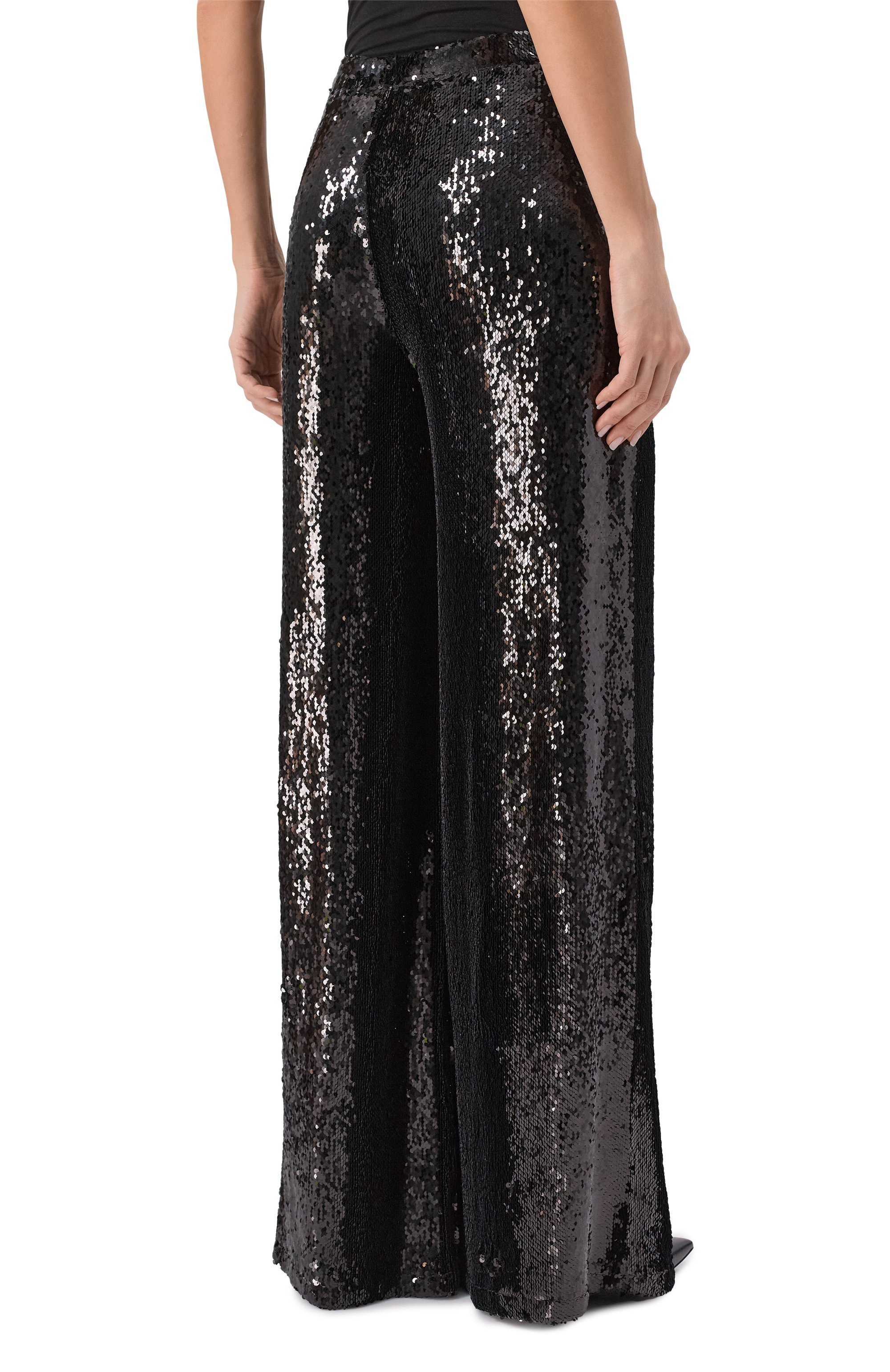 Брюки с отделкой пайетками ZUHAIR MURAD, арт. PTR25036/EMSE013, фото 4