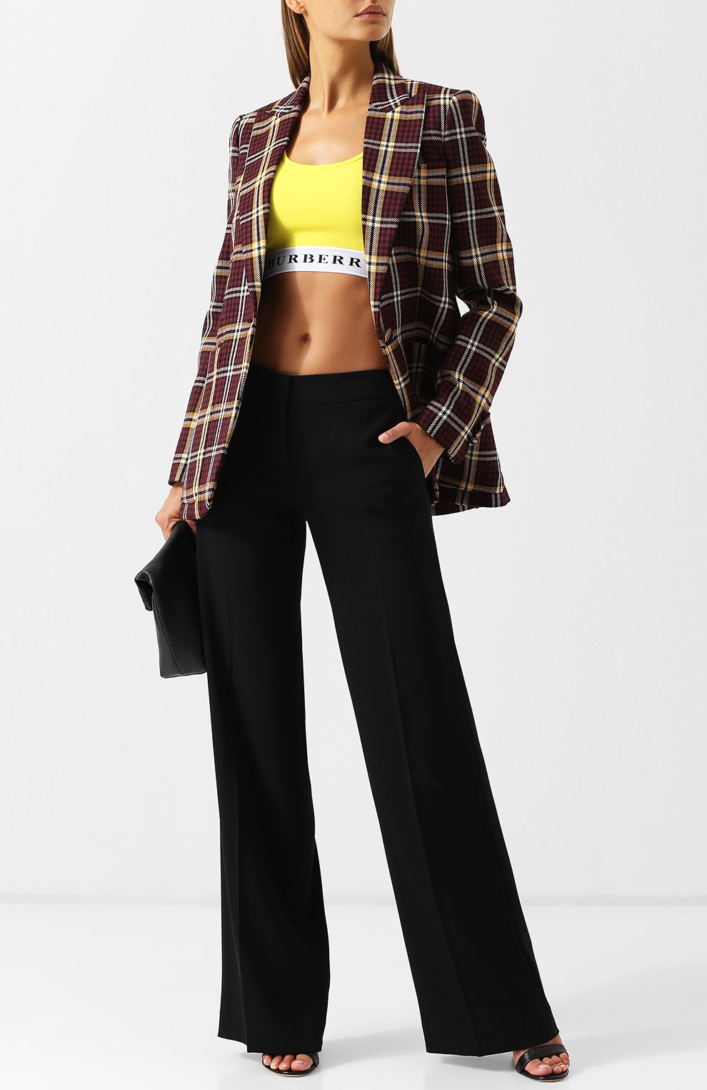 Укороченный топ с логотипом бренда BURBERRY, арт. 8001579, фото 2