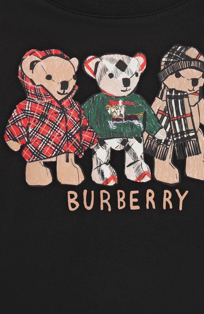 Хлопковая футболка BURBERRY, арт. 8117539, фото 3