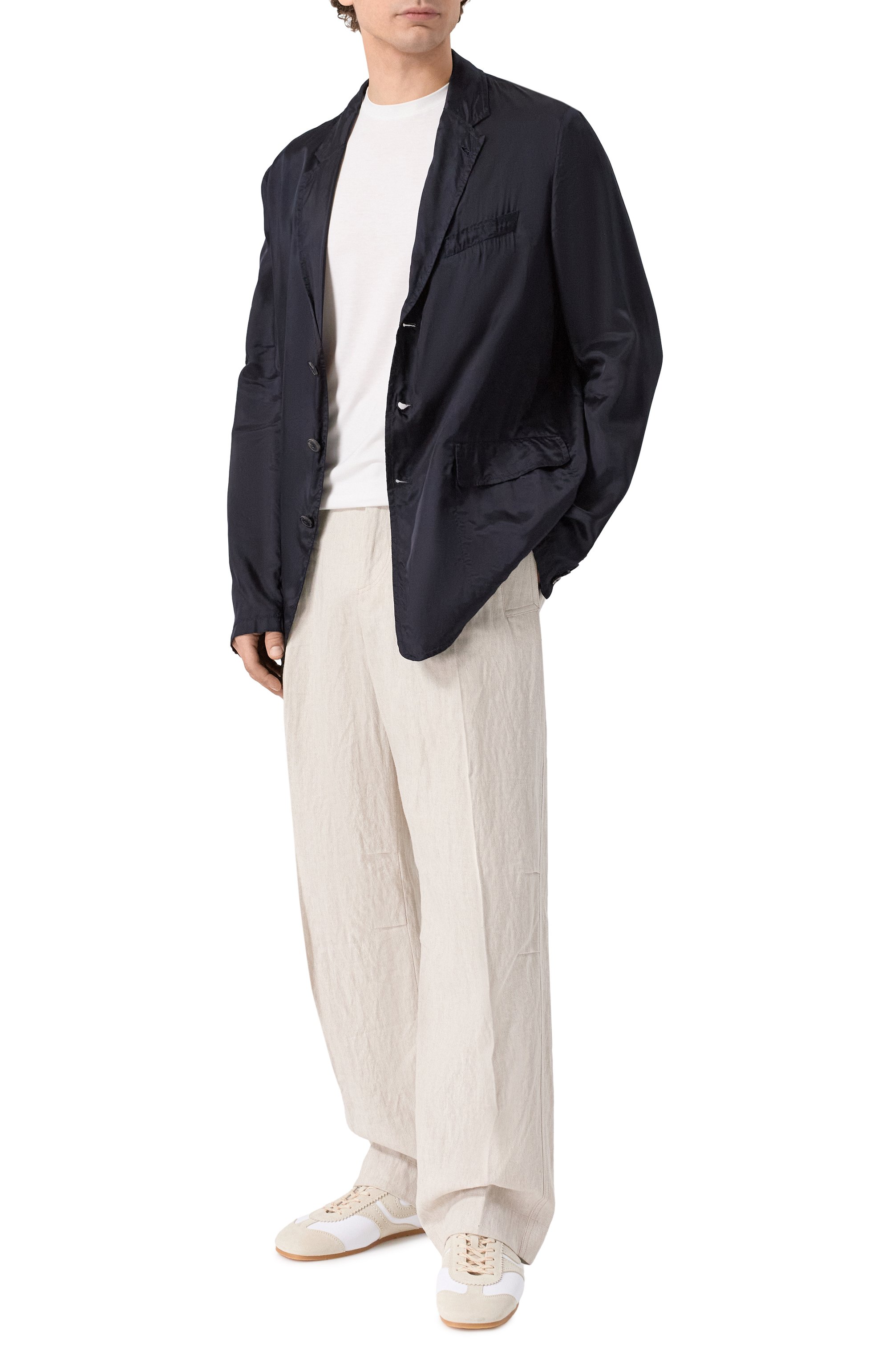 Брюки из хлопка и льна DRIES VAN NOTEN, арт. 020917/3131, фото 2