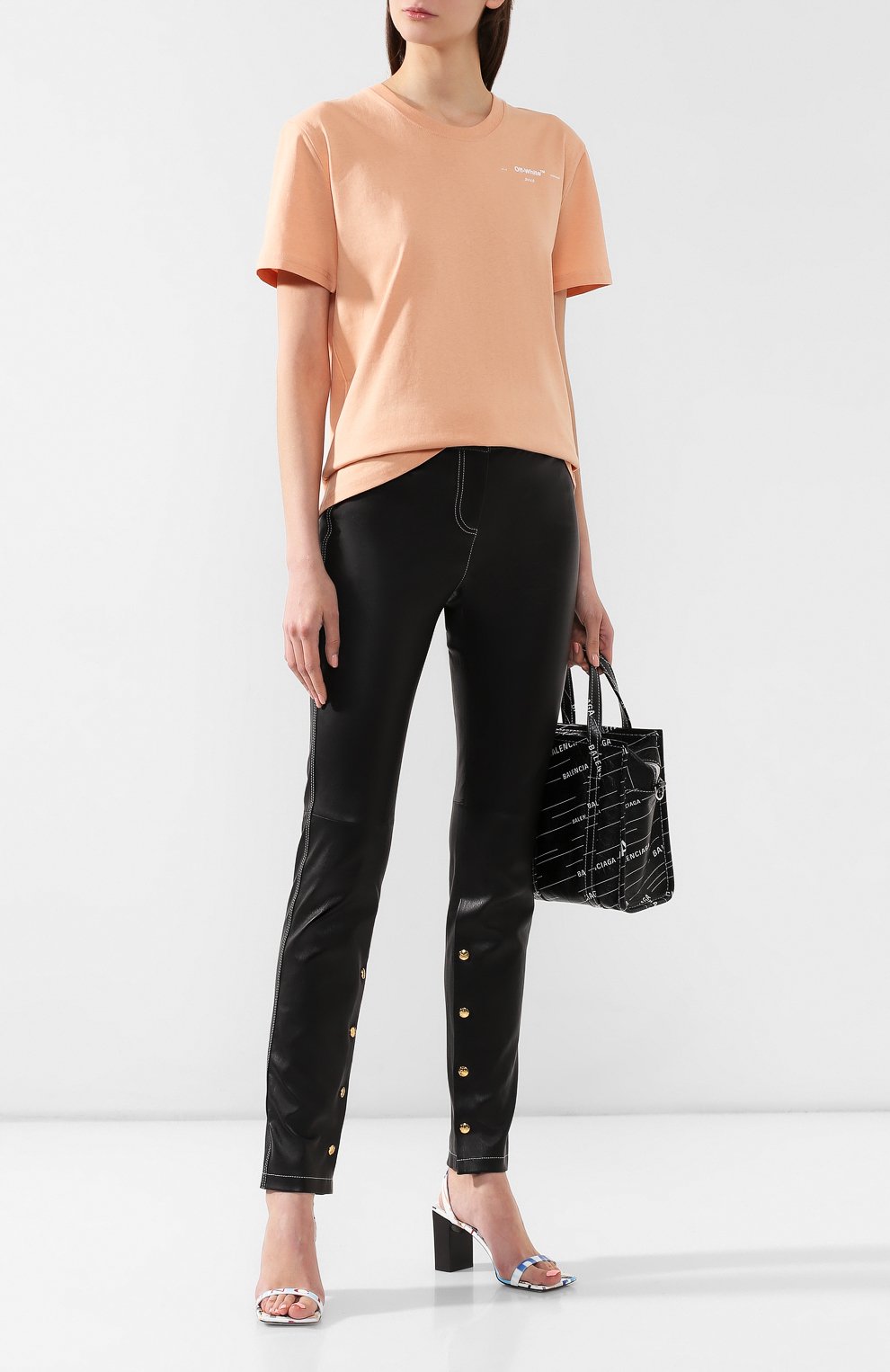 Хлопковая футболка OFF-WHITE, арт. 0WAA049R19B070440303, фото 2