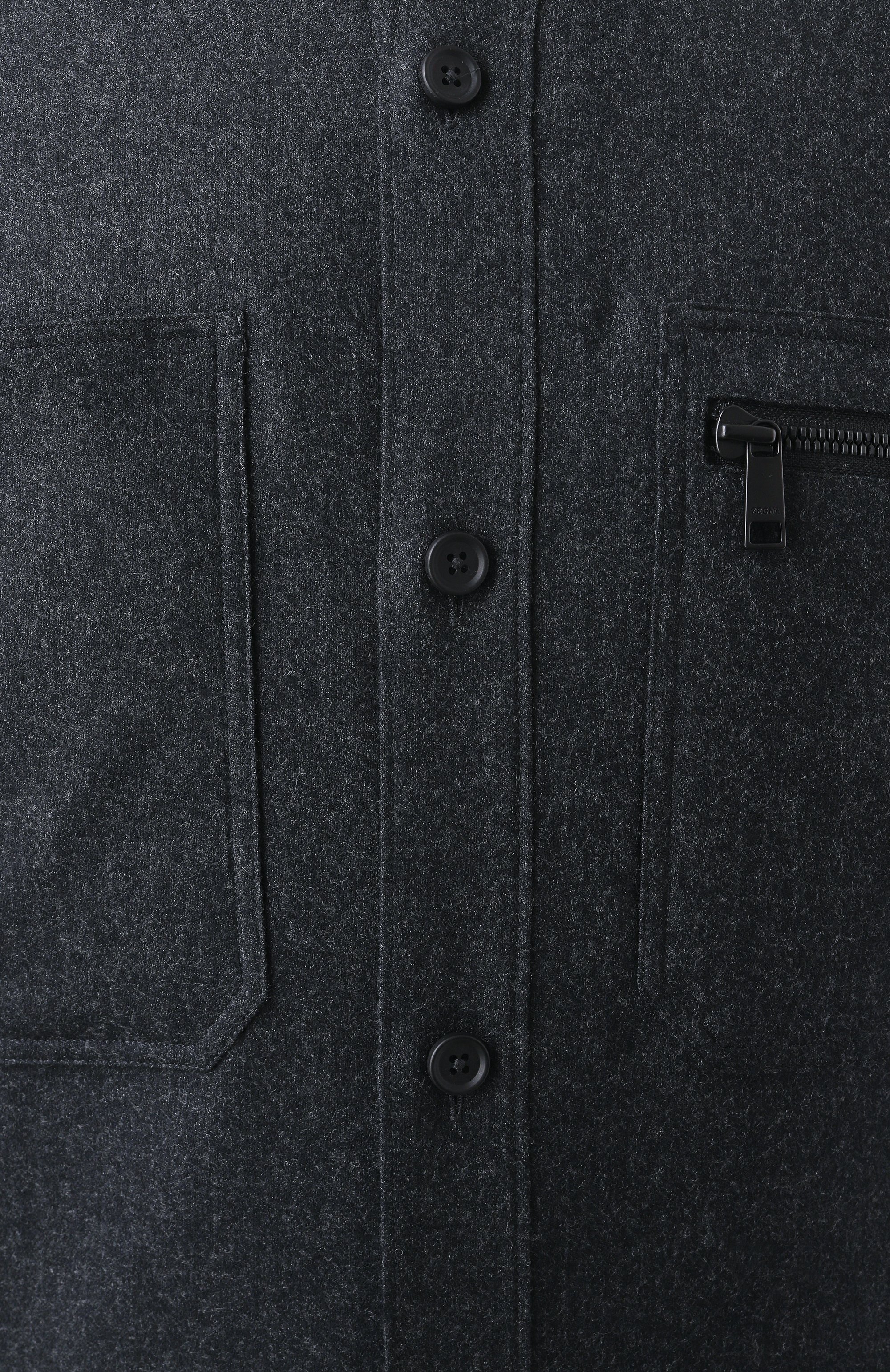 Шерстяная куртка-рубашка ZEGNA, арт. S0TM2/UEV01A8, фото 6