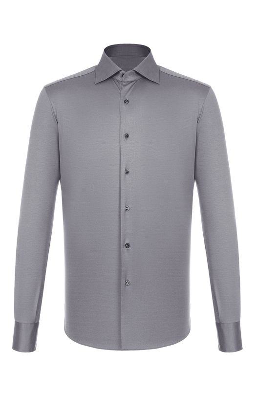 Хлопковая сорочка MVST SLIM/GABRIELLE/R0UND/1628-JERSEY (INTERL0CK) Серый SLIM/GABRIELLE/R0UND/1628-JERSEY (INTERL0CK)