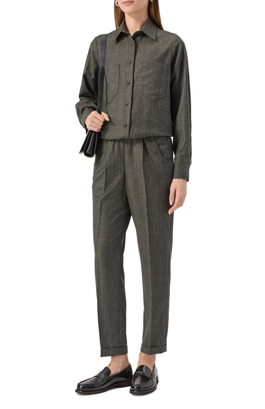 Шерстяная рубашка Kiton D52451K0513G02 Зелёный  D52451K0513G02 Фото 2