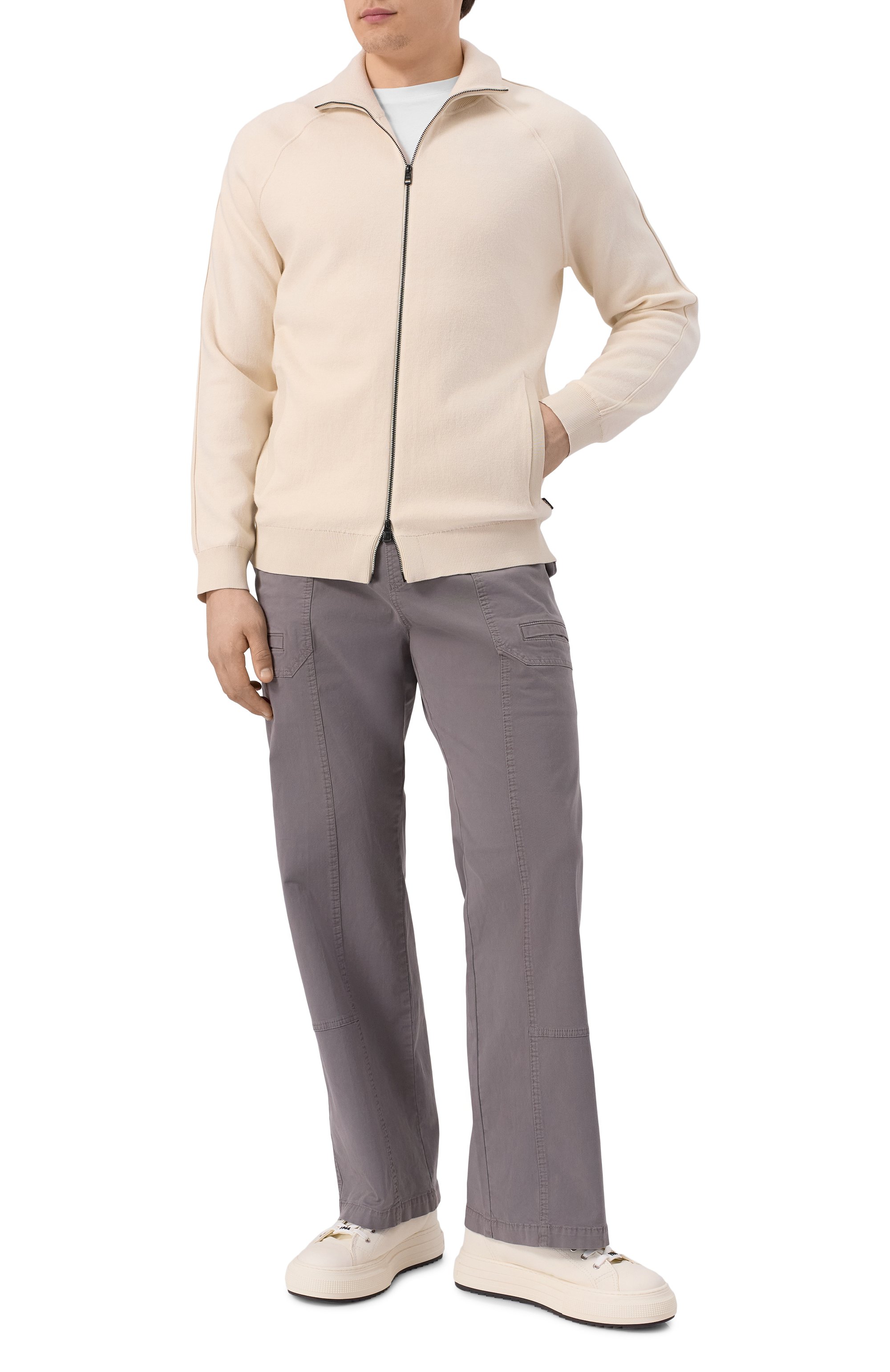 Кардиган из хлопка и шерсти BOSS, арт. 50519629, фото 2