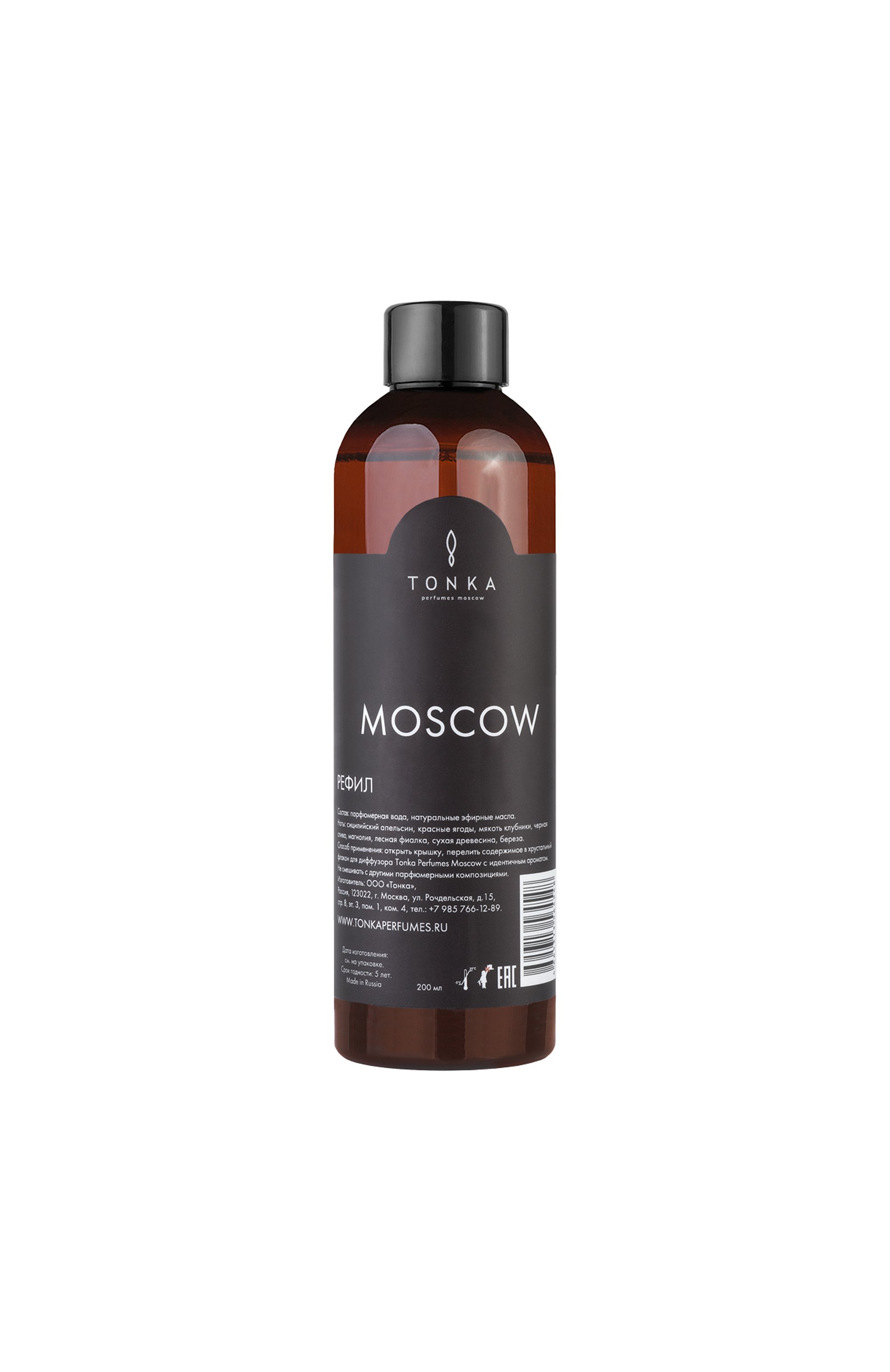 Рефил для диффузора moscow (200ml) TONKA PERFUMES MOSCOW, арт. 4665313564548, фото 1