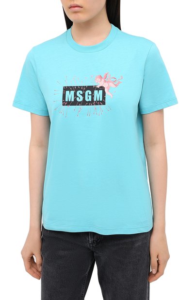 Хлопковая футболка MSGM, арт. 2941MDM181 207798, фото 3