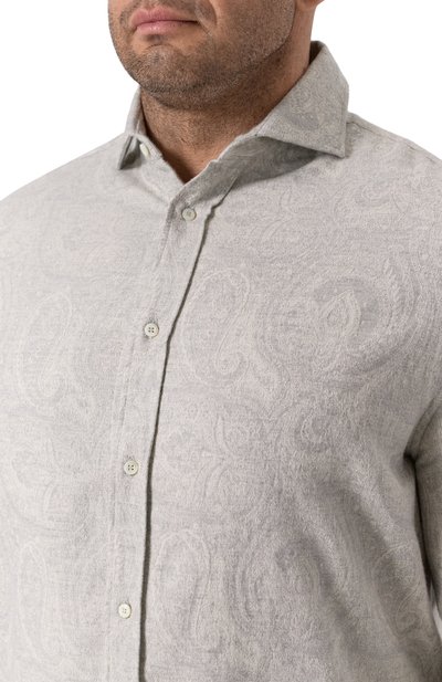 Хлопковая рубашка BRUNELLO CUCINELLI, арт. MY6200627, фото 5