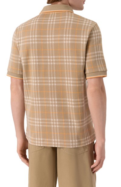 Хлопковое поло BURBERRY, арт. 8110102, фото 4