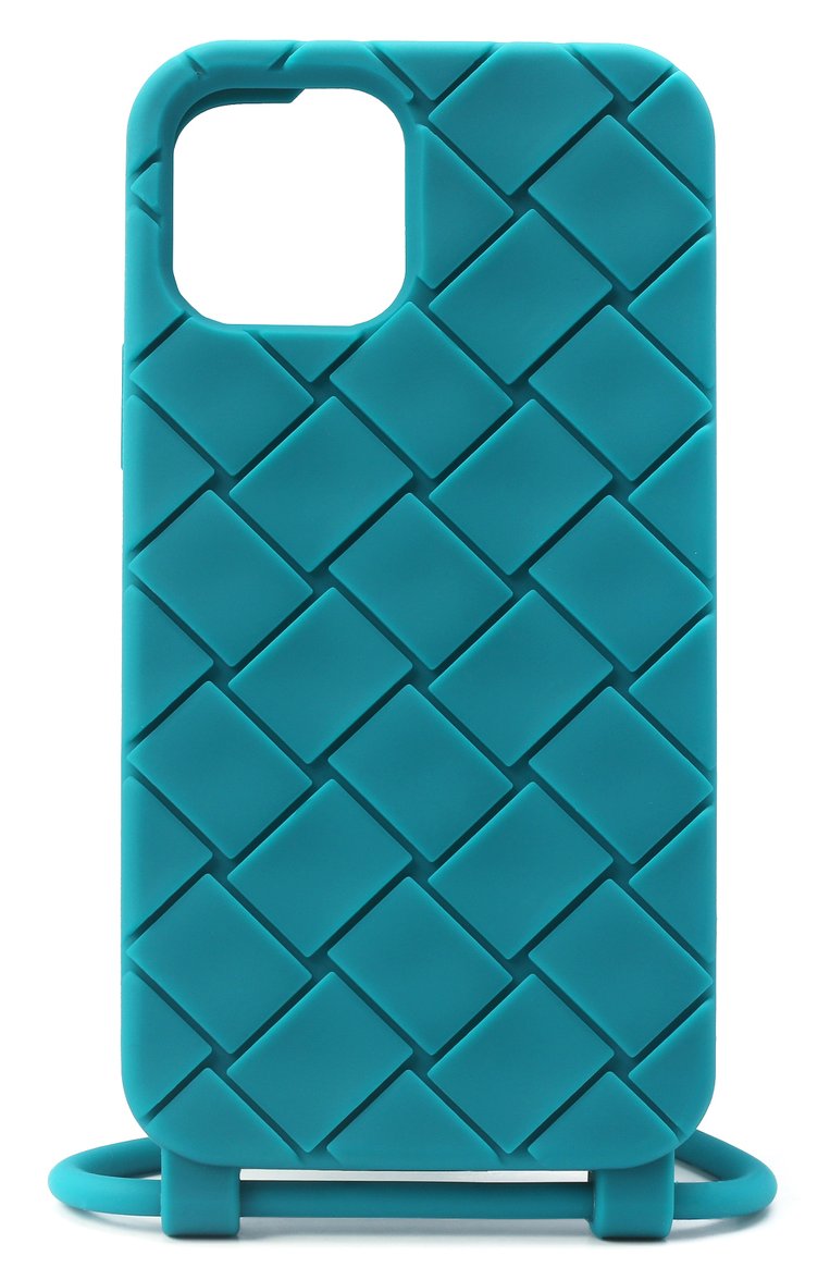 Чехол для iphone 12/12 pro BOTTEGA VENETA бирюзового цвета, арт. 680029/V0EY0 | Фото 1 (Региональные ограничения белый список (Axapta Mercury): Не проставлено; Нос: Не проставлено; Материал: Пластик)