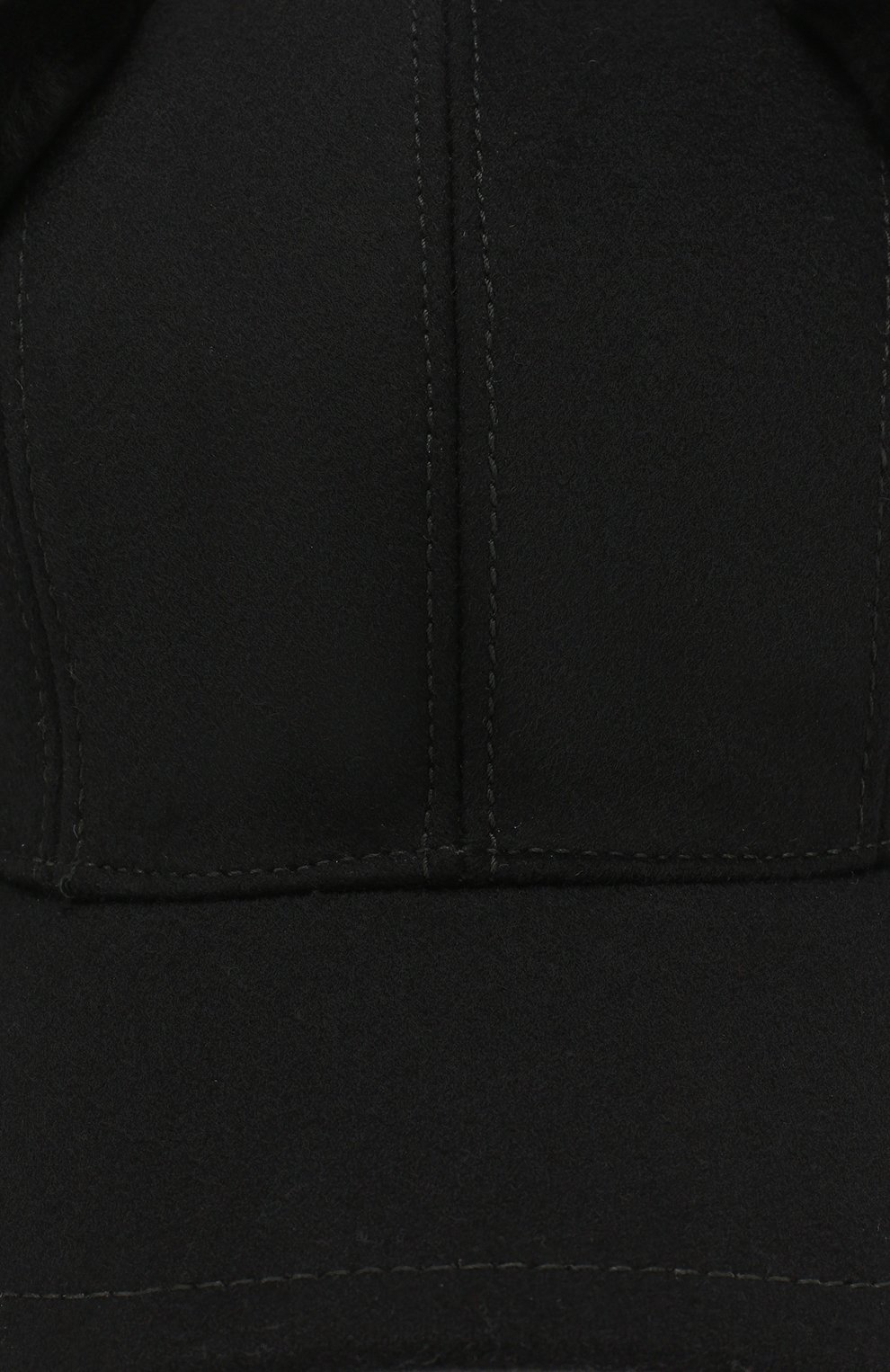 Шерстяная бейсболка с меховыми вставками PRADA, арт. 2HC084-2BKH-F0002, фото 3