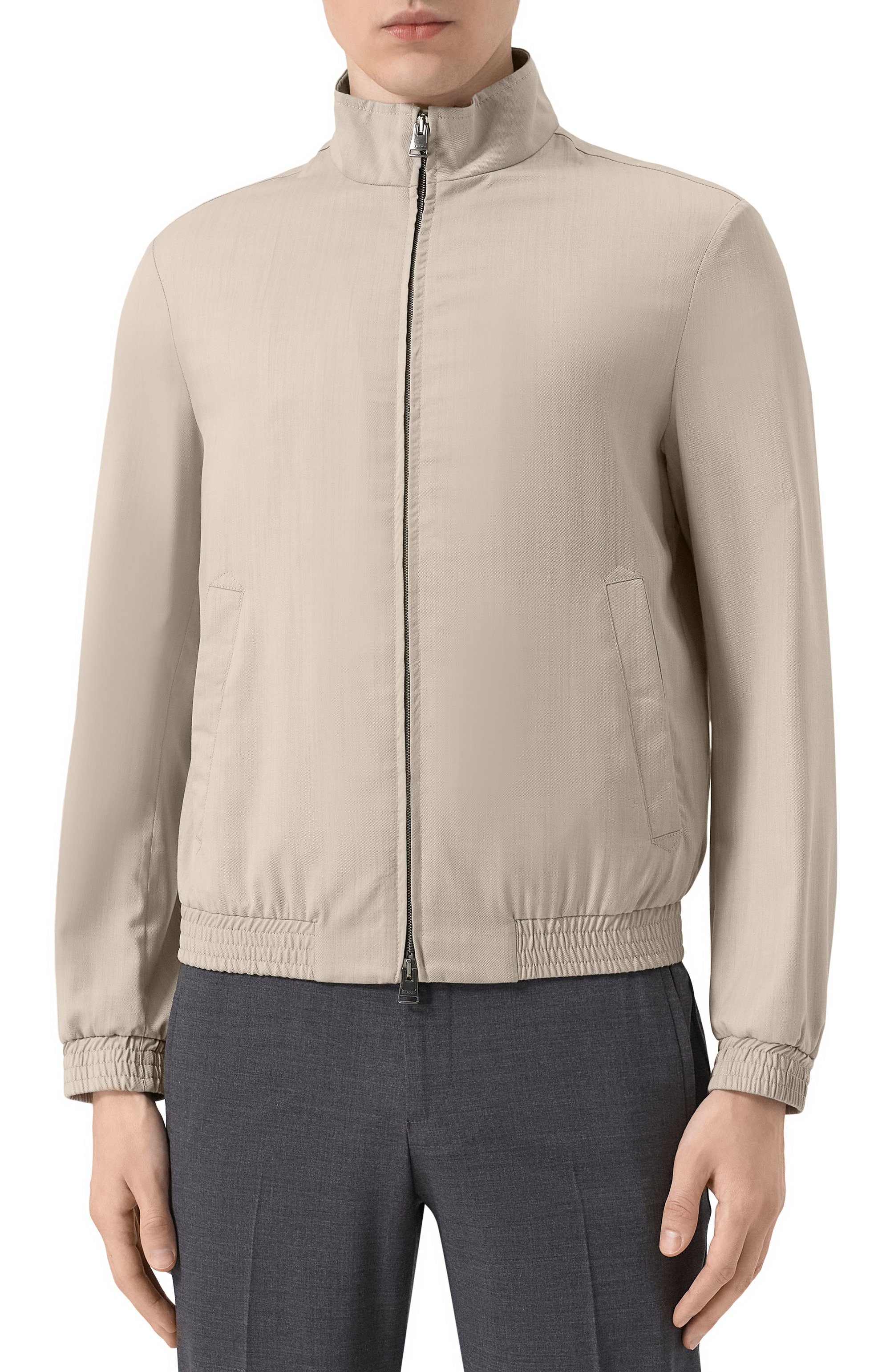 Бомбер из шерсти и шелка CANALI, арт. 040988US/X02690, фото 3