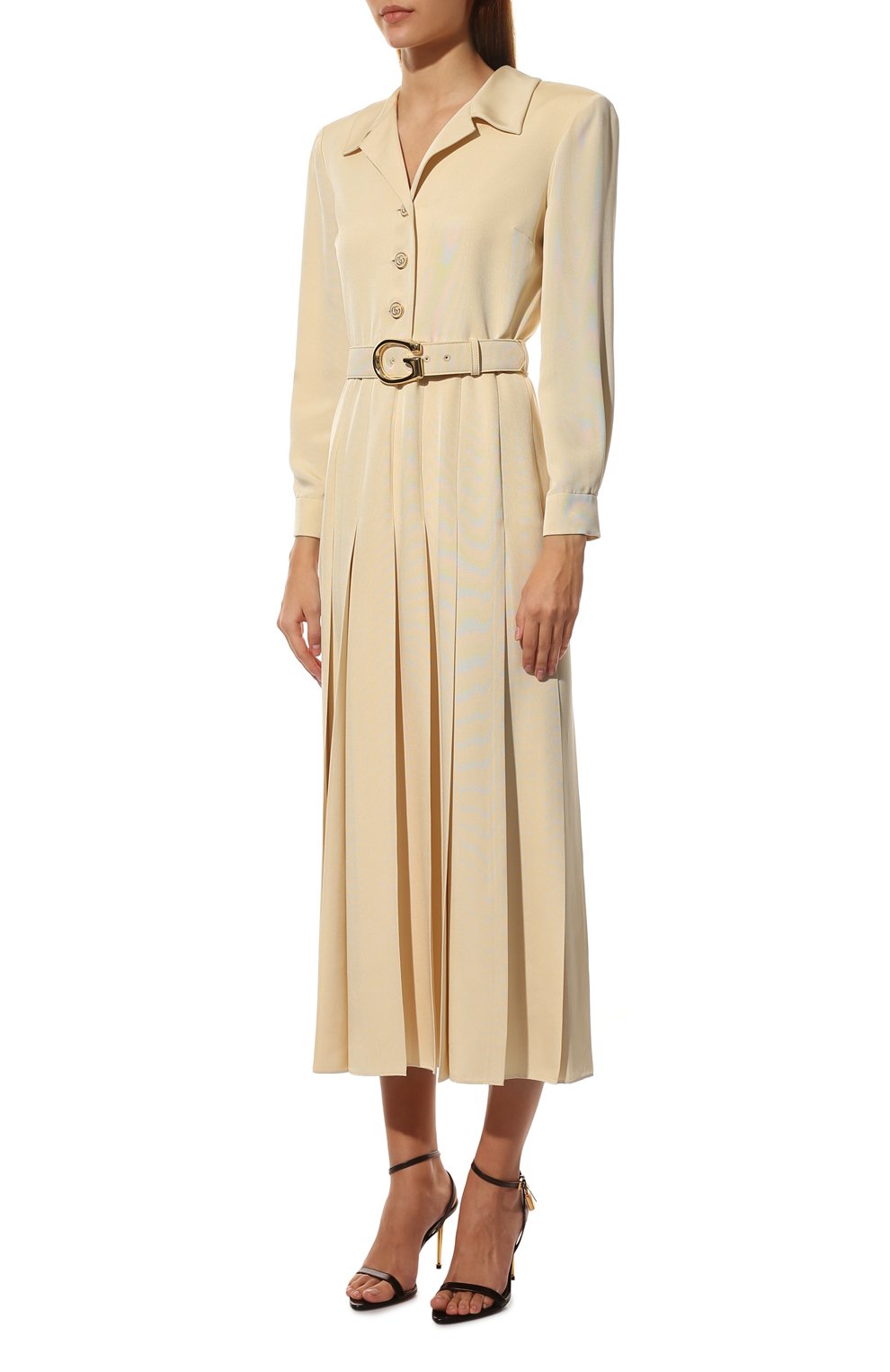 Платье из вискозы и шелка GUCCI, арт. 676263/Z8AWA, фото 3