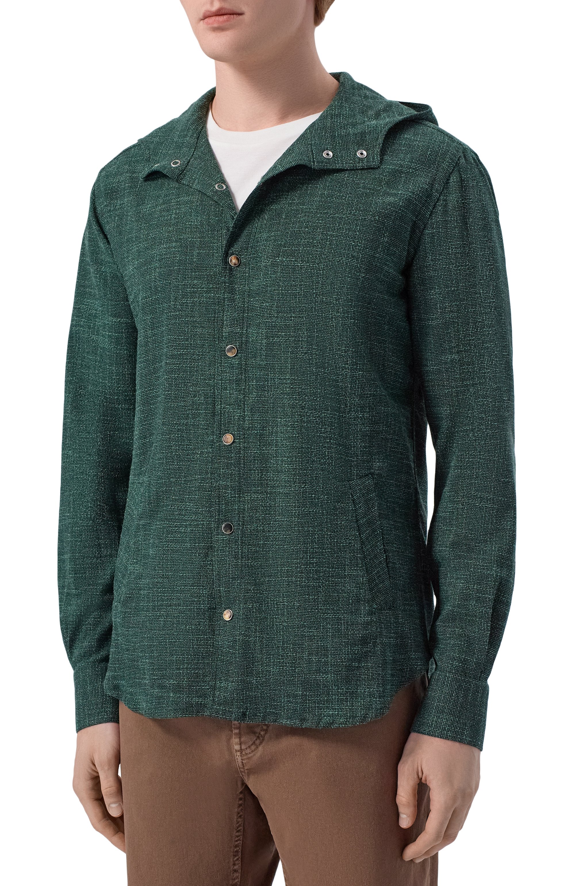 Рубашка из ш ерсти и шелка KITON, арт. UMCMARK0615E08, фото 3