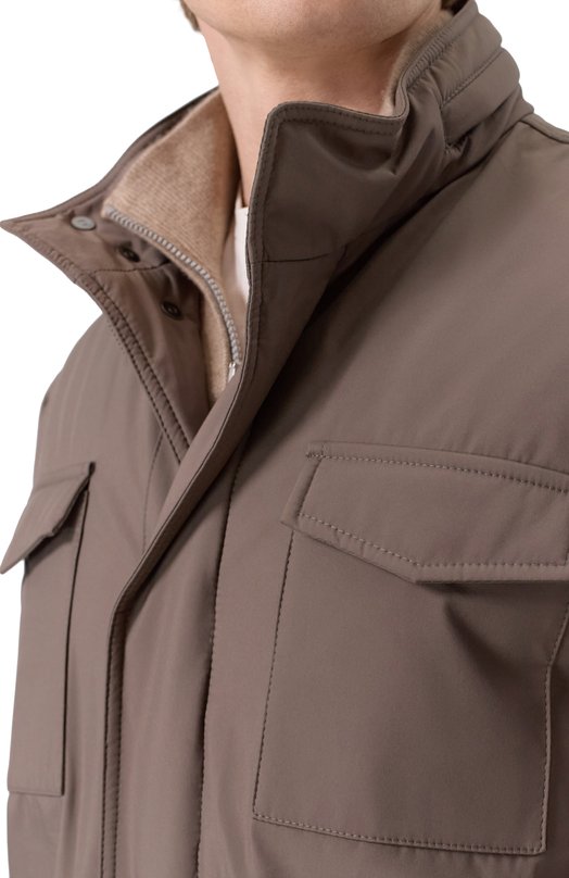 Утепленная куртка Andrea Campagna M0D^^HERMAN/VIN Коричневый  M0D^^HERMAN/VIN Фото 5