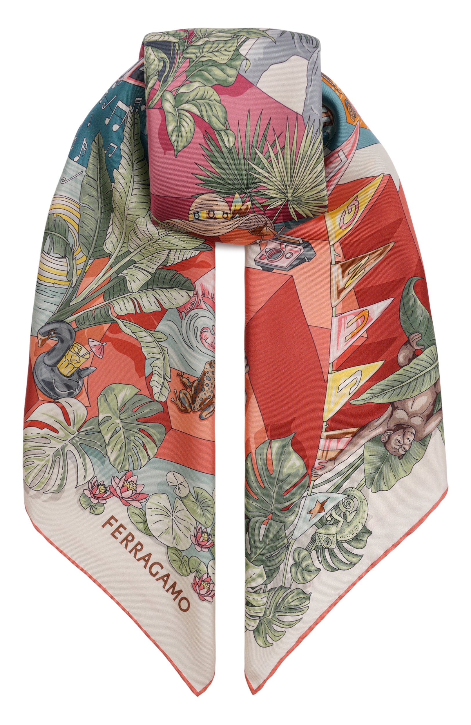 Шелковый платок FERRAGAMO, арт. 310242/795106, фото 1