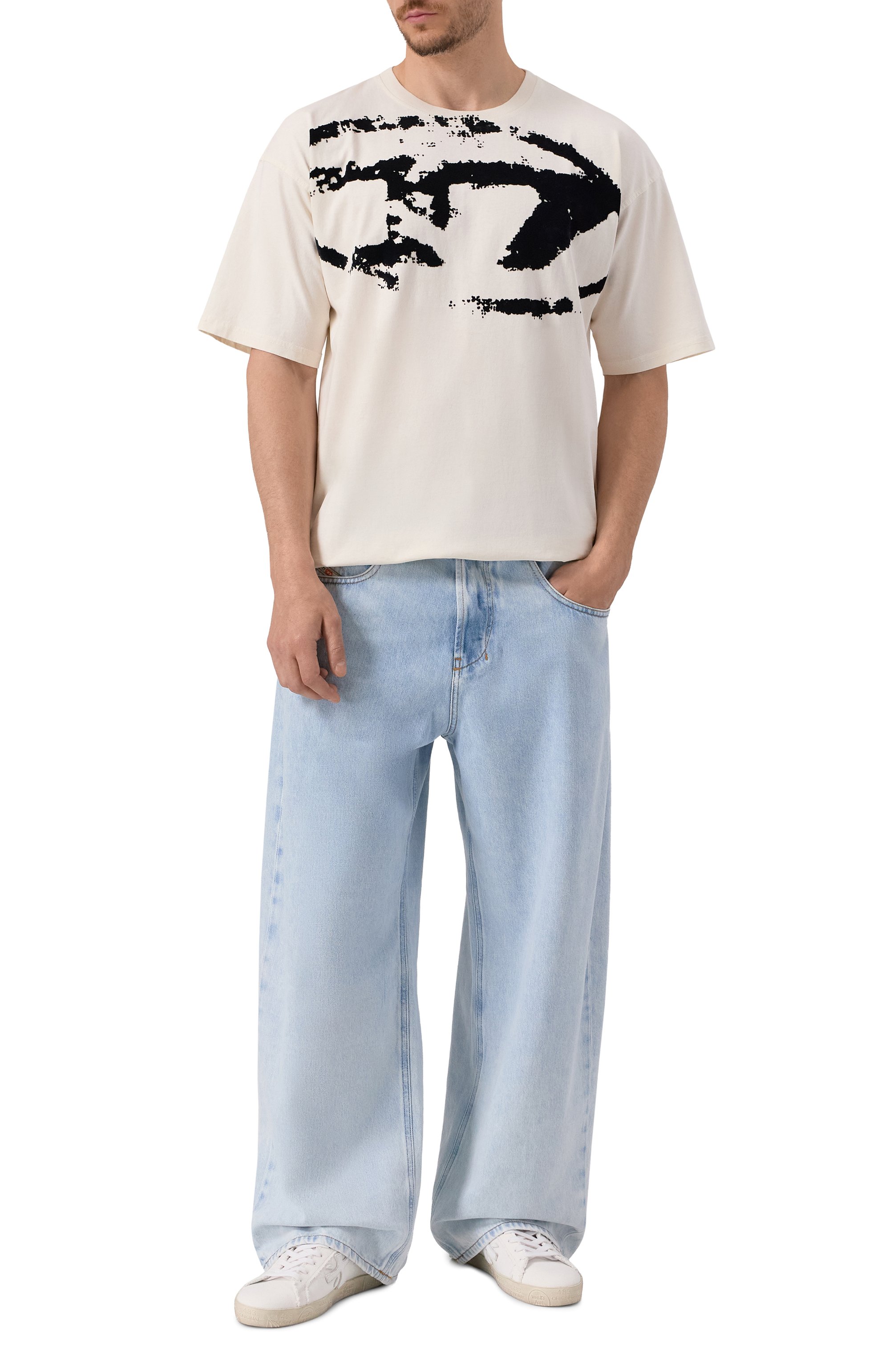 Хлопковая футболка DIESEL, арт. A13049/0DQAU, фото 2