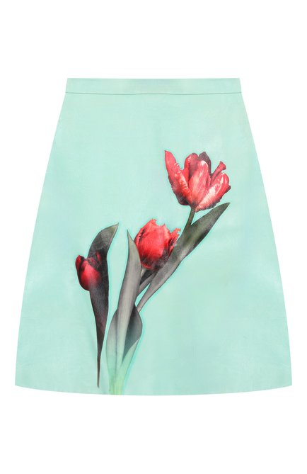 Женская кожаная юбка PRADA, арт. 51746-1VFM-F0ZHP