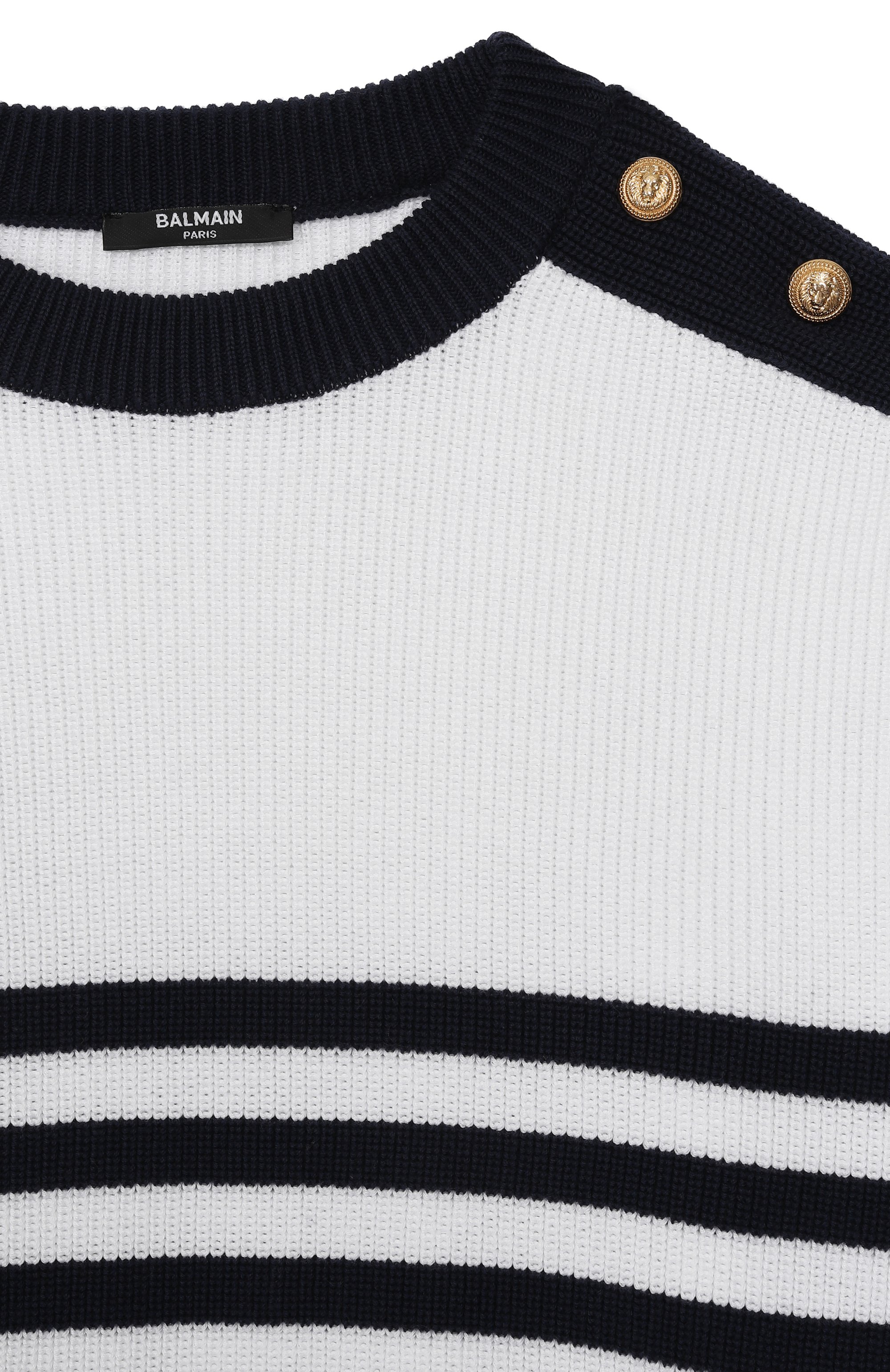 Хлопковый пуловер BALMAIN, арт. BY9A20, фото 3