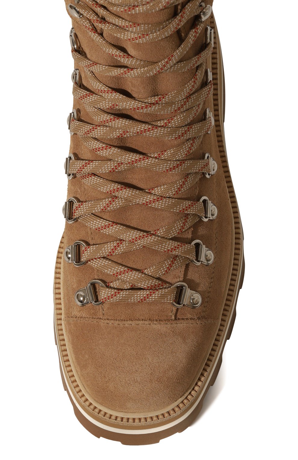 Замшевые хайкеры chike JIMMY CHOO бежевого цвета по цене 117000 руб., арт. CHIKE FLAT/AFK, фото 6 Замшевые хайкеры chike JIMMY CHOO, арт. CHIKE FLAT/AFK, фото 6