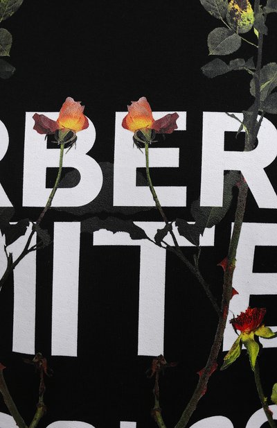 Хлопковая футболка BURBERRY, арт. 8037460, фото 5