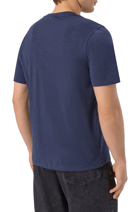 Хлопковая футболка Aeronautica Militare TS2525UJ00686 Синий  TS2525UJ00686 Фото 4