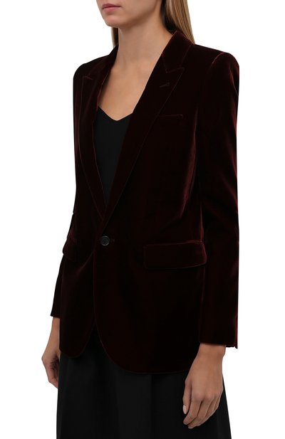 Бархатный жакет SAINT LAURENT, арт. 517740/Y525R, фото 3
