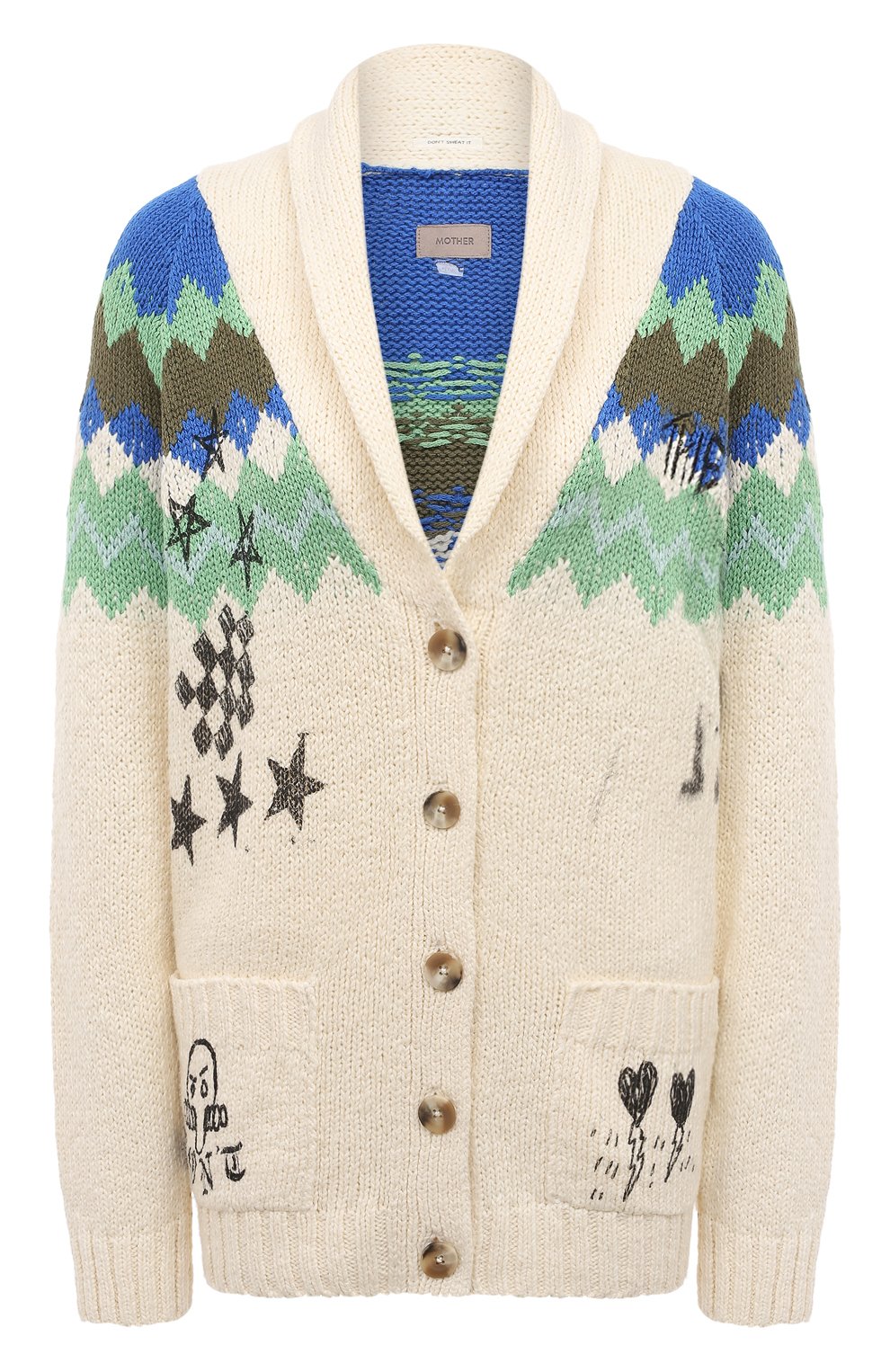 Кардиган из хлопка и вискозы MOTHER, арт. 81086-1332, фото 1