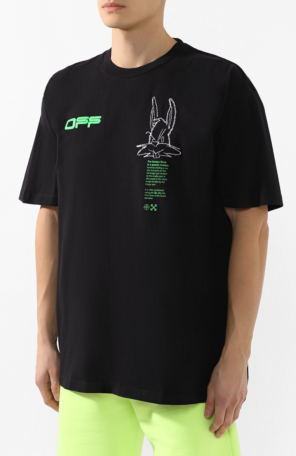 Хлопковая футболка OFF-WHITE, арт. 0MAA038R201850081045, фото 3