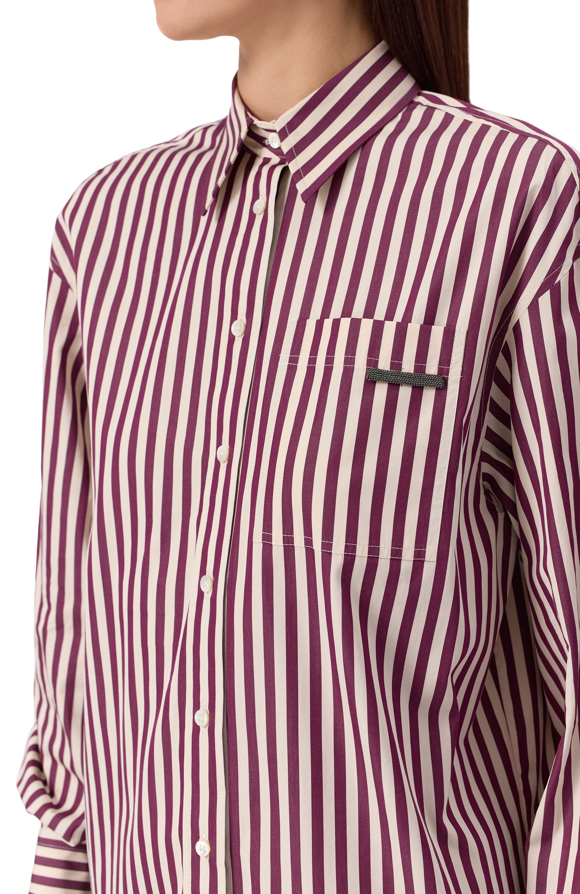 Хлопковая рубашка BRUNELLO CUCINELLI, арт. MP601NB206, фото 5