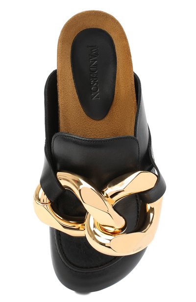 Кожаные сабо chain JW ANDERSON, арт. AN35004A/12020, фото 5
