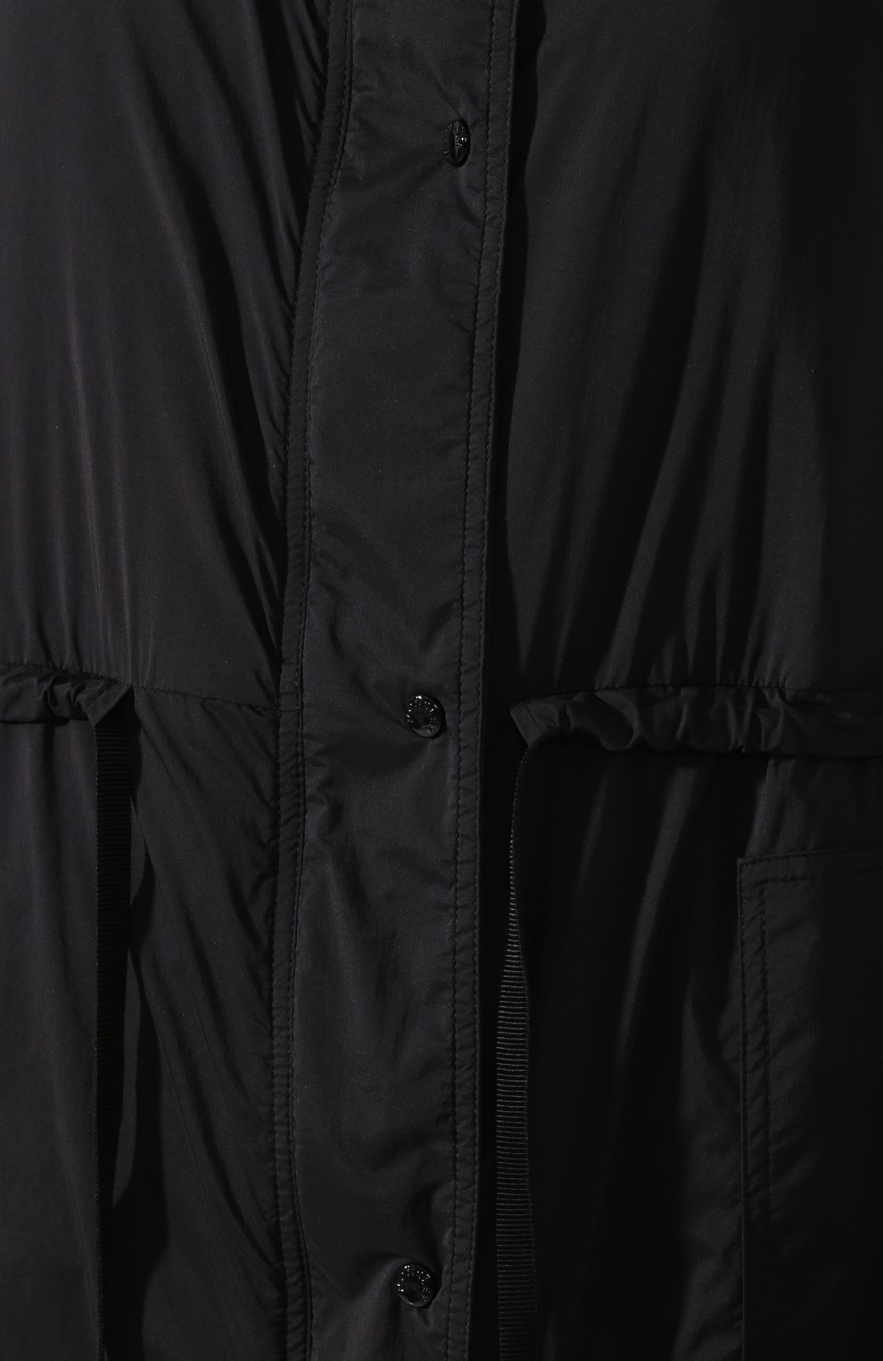 Плащ lin MONCLER черного цвета по цене 83400 руб., арт. F1-093-1D504-00-C0391, фото 5 Плащ lin MONCLER, арт. F1-093-1D504-00-C0391, фото 5