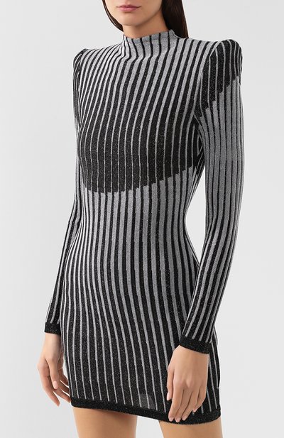 Платье из вискозы BALMAIN, арт. SF26266/K424, фото 3