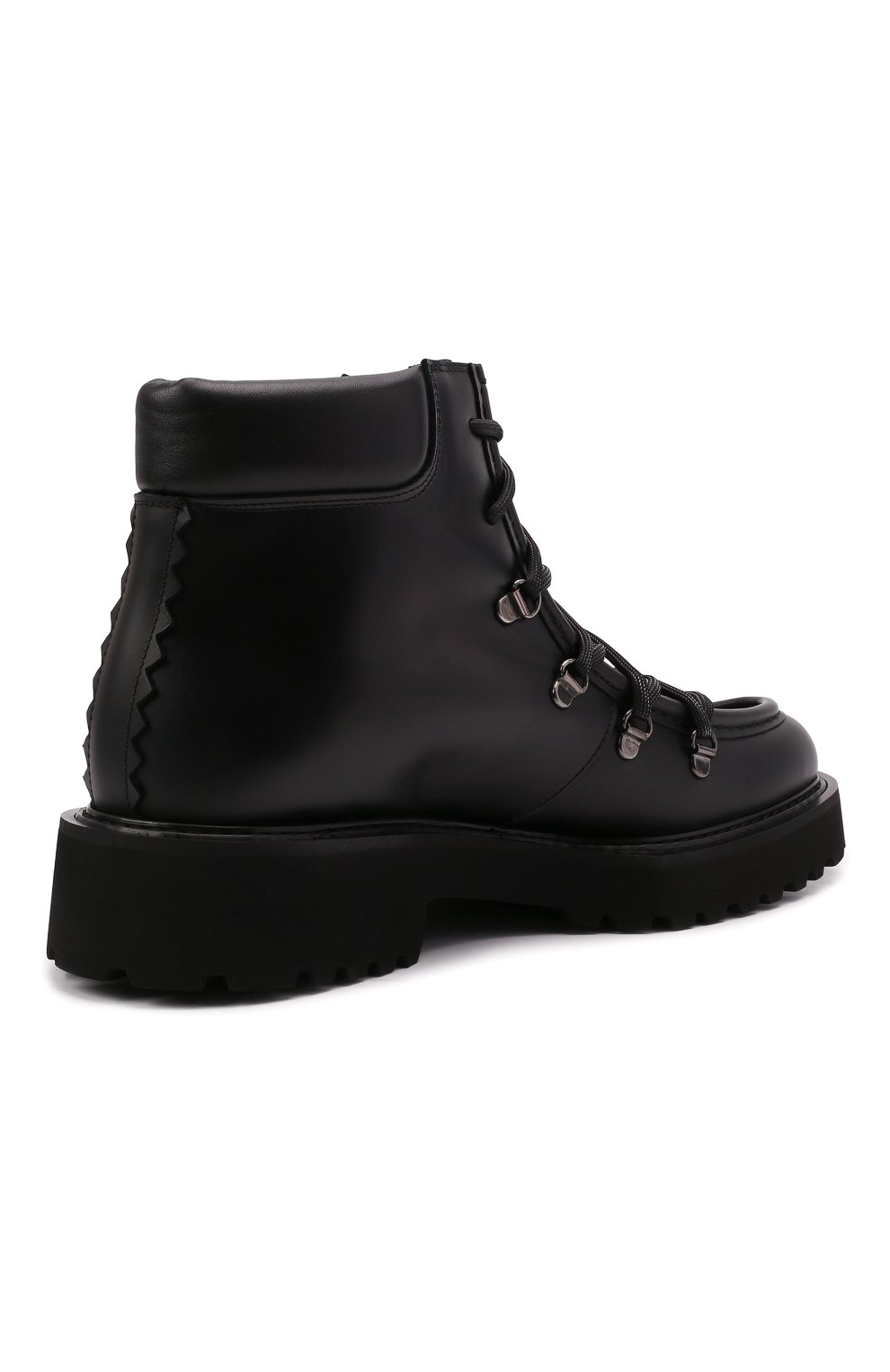 Кожаные ботинки ATTIMONELLI'S черного цвета по цене 49400 руб., арт. AA675, фото 5 Кожаные ботинки ATTIMONELLI'S, арт. AA675, фото 5