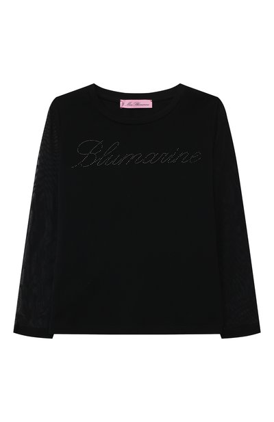 Лонгслив BLUMARINE черного цвета по цене 9900 руб., арт. IF3071J5003, фото 1 Лонгслив BLUMARINE, арт. IF3071J5003, фото 1
