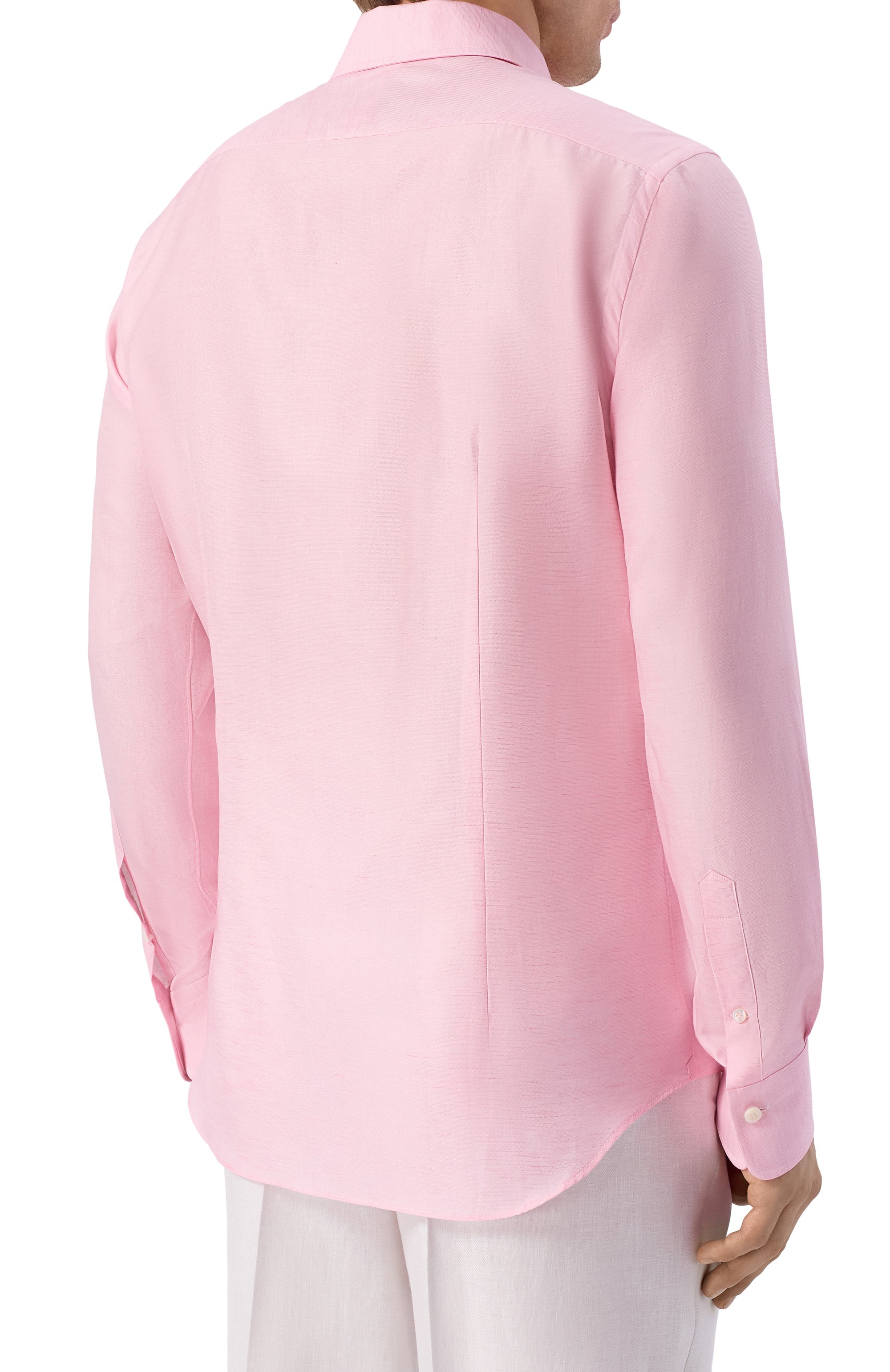 Рубашка из хлопка и льна ALESSANDRO GHERARDI, арт. D0UBLE/7670, фото 4