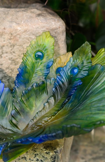 Блюдо на центр стола fleur de paon exotique DAUM, арт. 05706-2, фото 4