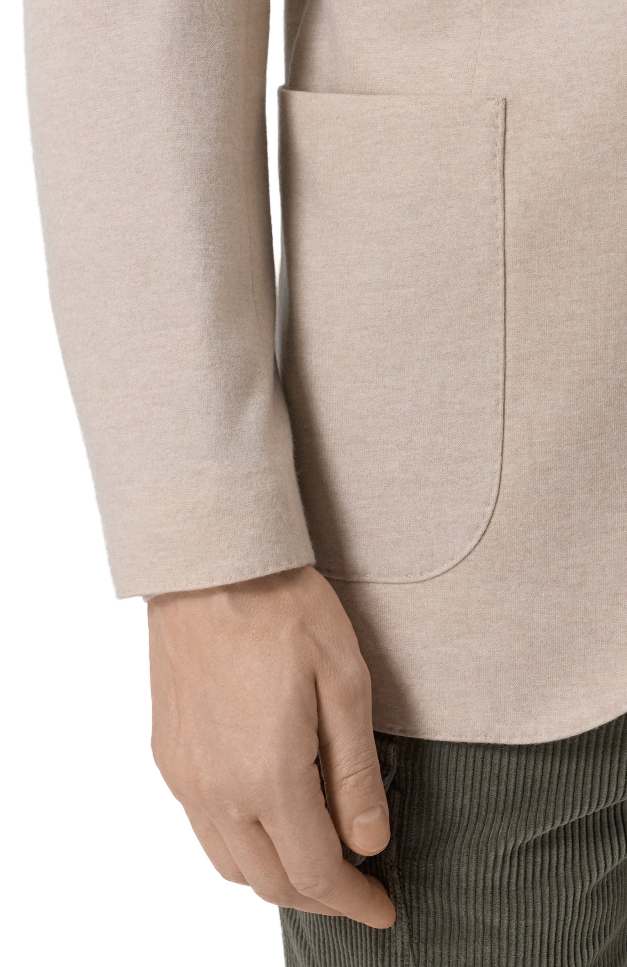 Кашемировый пиджак BRUNELLO CUCINELLI светло-бежевого цвета по цене 384500 руб., арт. ML8968J01, фото 7 Кашемировый пиджак BRUNELLO CUCINELLI, арт. ML8968J01, фото 7