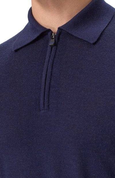 Поло из шерсти и шелка KITON, арт. UMM059205, фото 5