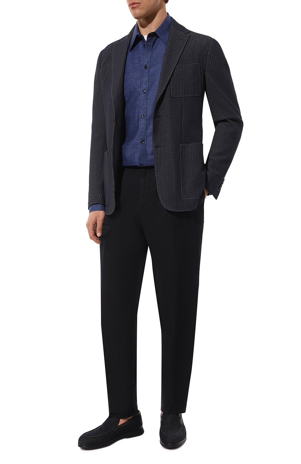 Брюки изо льна и хлопка BRUNELLO CUCINELLI, арт. M291DE1710, фото 2