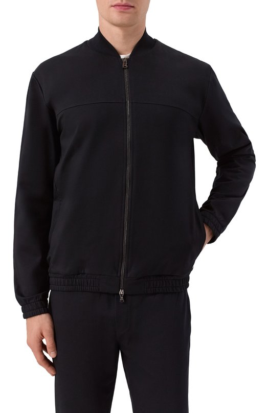 Хлопковый бомбер Bogner 88079694 Чёрный  88079694 Фото 3