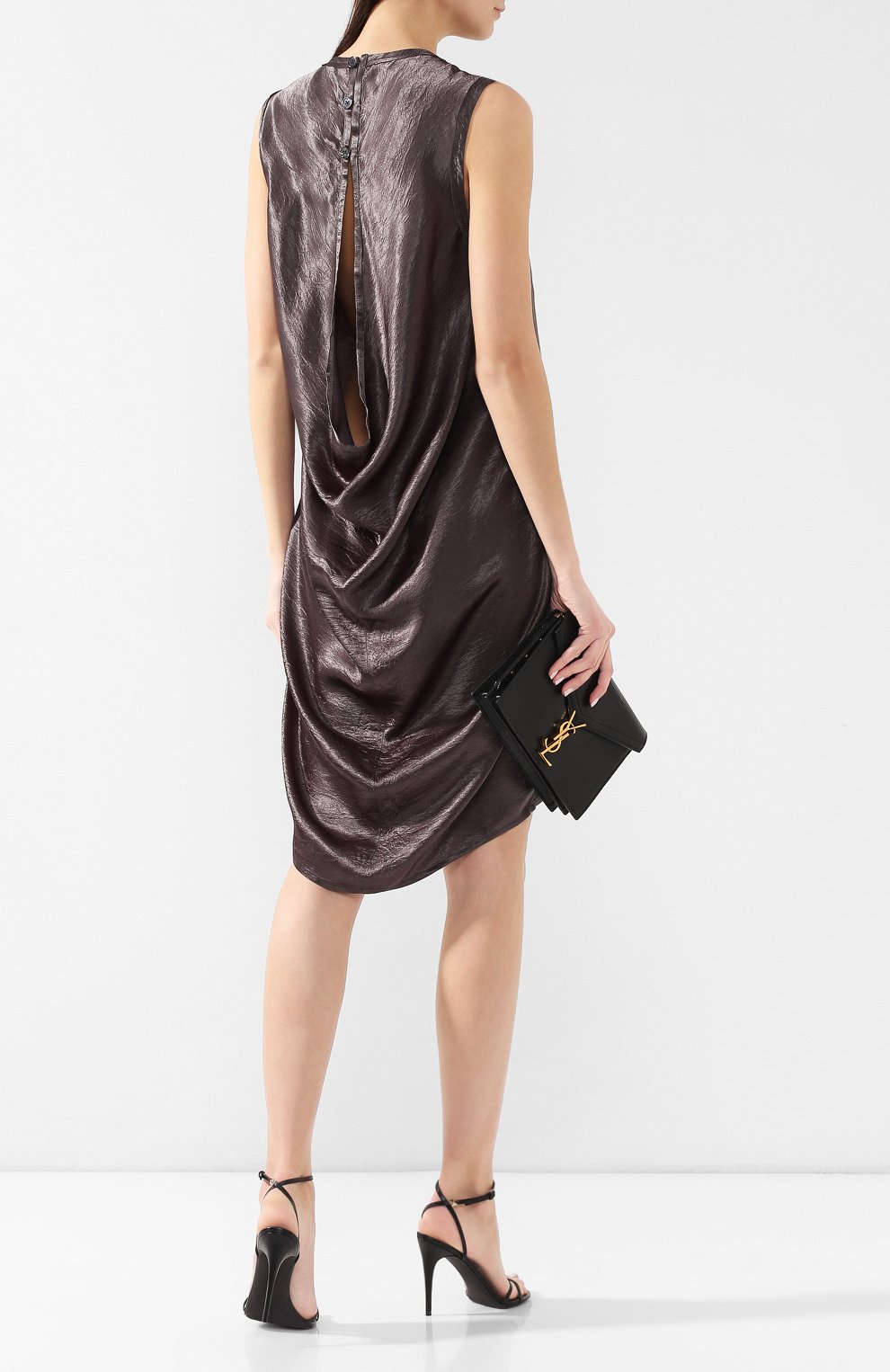 Платье ANN DEMEULEMEESTER серого цвета по цене 63200 руб., арт. 1901-2202-P-161-049, фото 2 Платье ANN DEMEULEMEESTER, арт. 1901-2202-P-161-049, фото 2