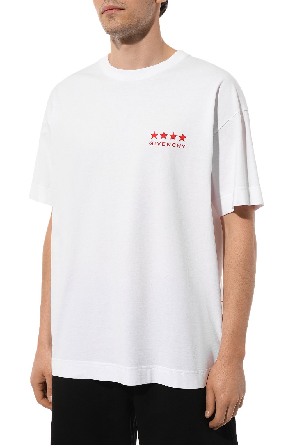 Хлопковая футболка GIVENCHY белого цвета по цене 67350 руб., арт. BM71JA3YJ5, фото 3 Хлопковая футболка GIVENCHY, арт. BM71JA3YJ5, фото 3