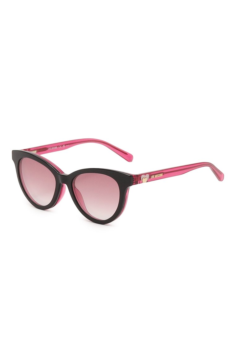 Женские солнцезащитные очки MOSCHINO розового цвета, арт. M0L051/CS 3MR | Фото 1 (Нос: Не проставлен�о; Тип очков: С/з; Региональные ограничения белый список (Axapta Mercury): Не проставлено; Материал: Пластик; Очки форма: Круглые; Оптика Гендер: оптика-женское)