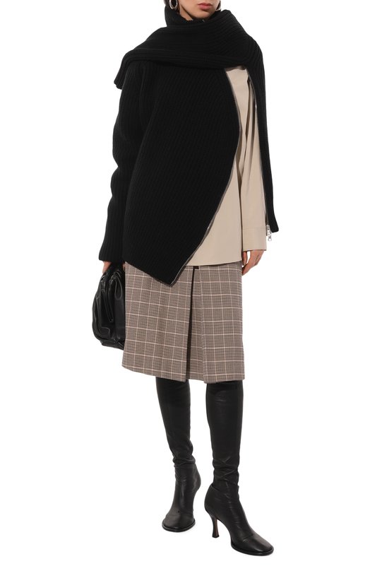 Шерстяной свитер Dries Van Noten 242-011233-9706 Чёрный  242-011233-9706 Фото 2